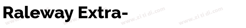 Raleway Extra字体转换